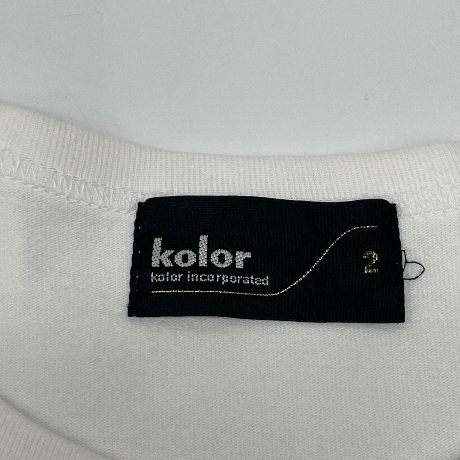 kolor カラー 23SS 23SCM-T17207S ホワイト コットン patchwork-panel