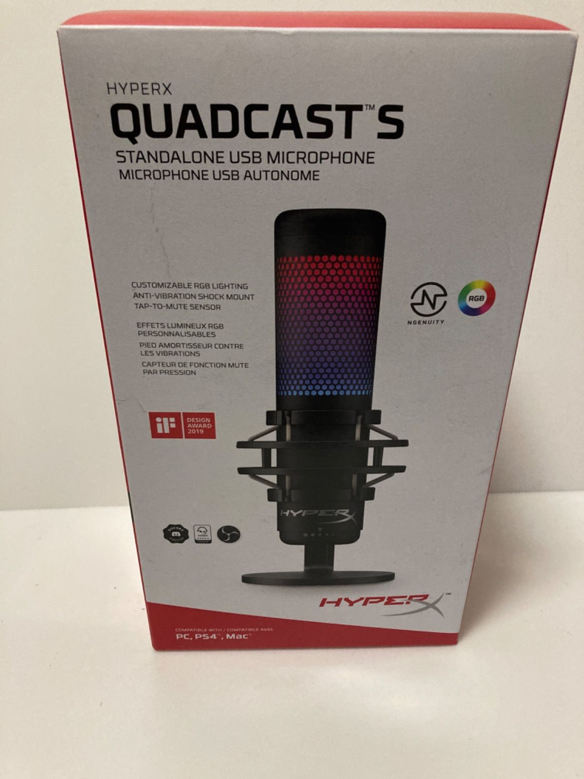  HyperX QuadCast S USBマイク コンデンサーマイク マイク