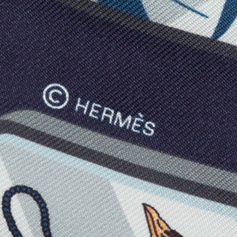  エルメス ツイリー STORY ストーリー ネイビー マルチカラー シルク レディース HERMES 1-0247961 その他 小物