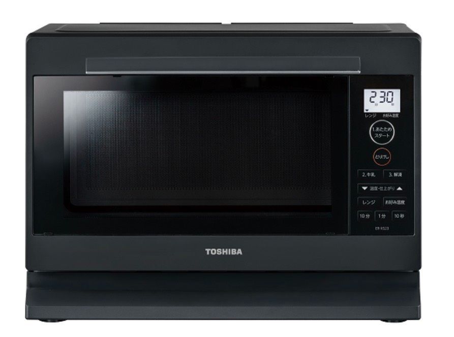 TOSHIBA 単機能電子レンジ ER-XS 23 L ブラック 加熱水蒸気