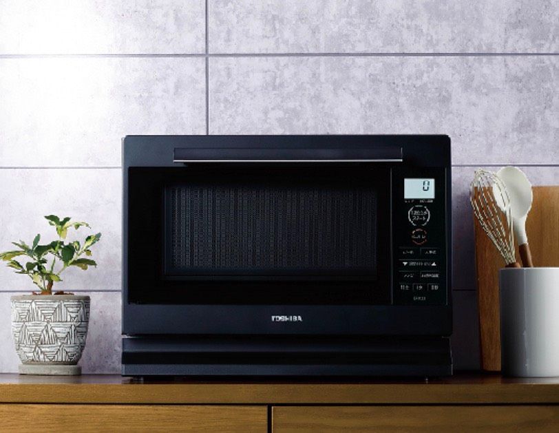  TOSHIBA 単機能電子レンジ ER-XS 23 L ブラック 加熱水蒸気 単機能電子レンジ 電子レンジ オーブン