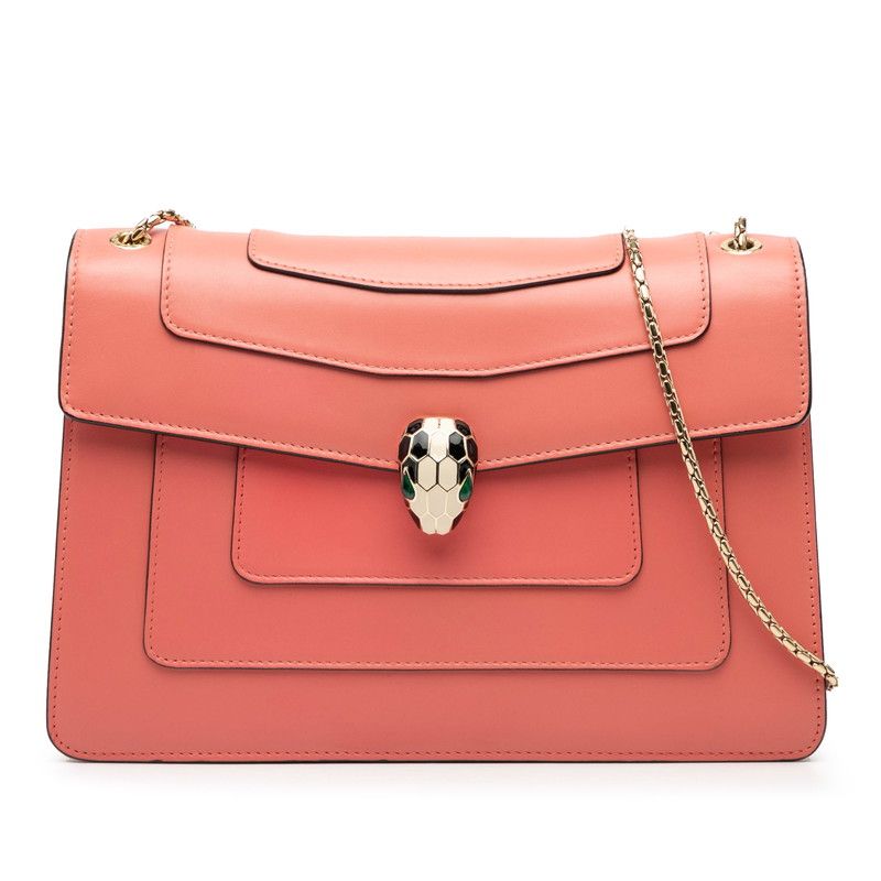 ブルガリ セルペンティ フォーエバー ピンク レザー レディース BVLGARI 1-0248545