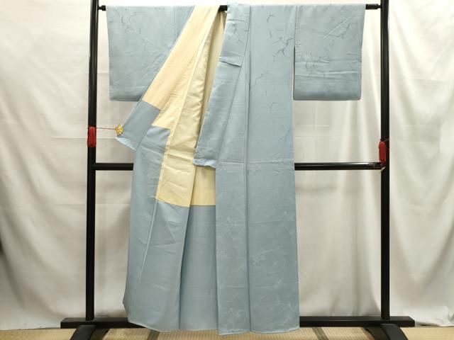 平和屋着物□上質な色無地 抽象地紋 水色 正絹 逸品 AABE6254sx - メルカリ