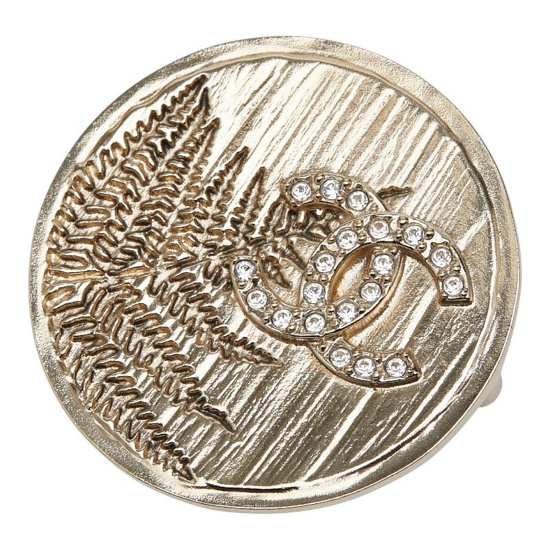 シャネル ココマーク ゴールド ラインストーン メッキ レディース CHANEL 1-0249032