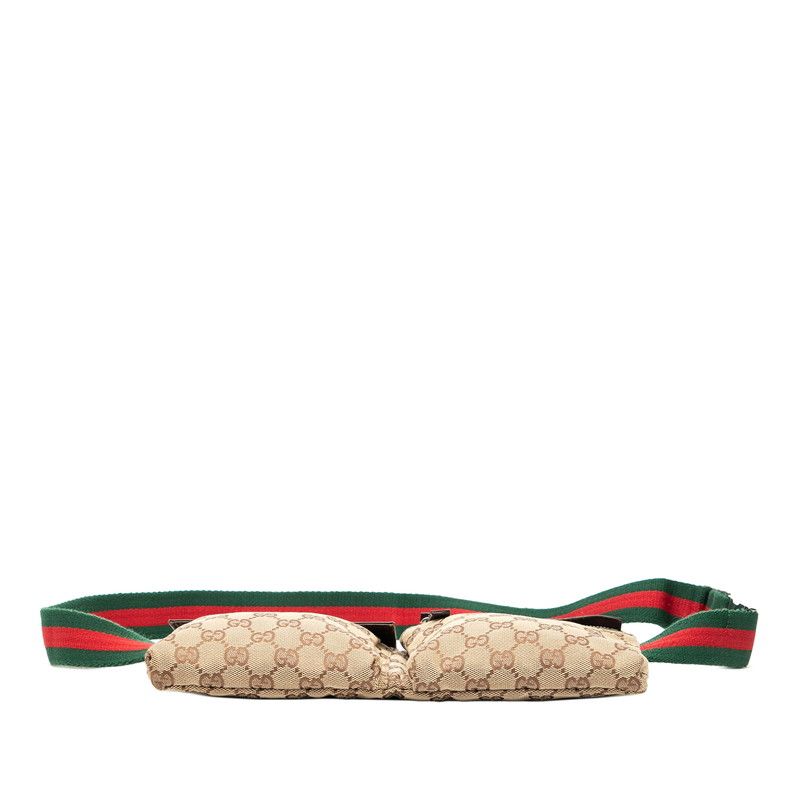 グッチ GGキャンバス シェリーライン ボディバッグ ウエストバッグ
