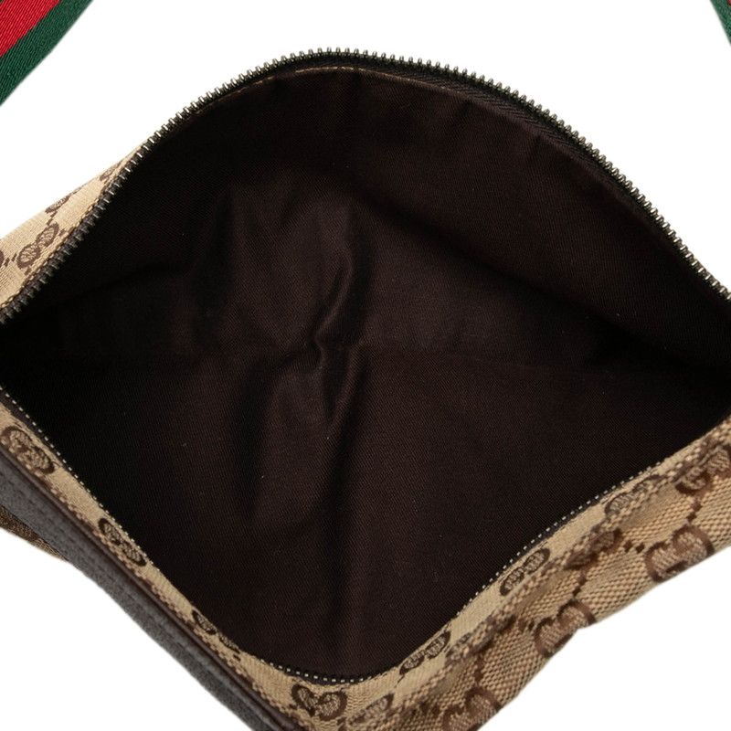 グッチ GGキャンバス シェリーライン ボディバッグ ウエストバッグ
