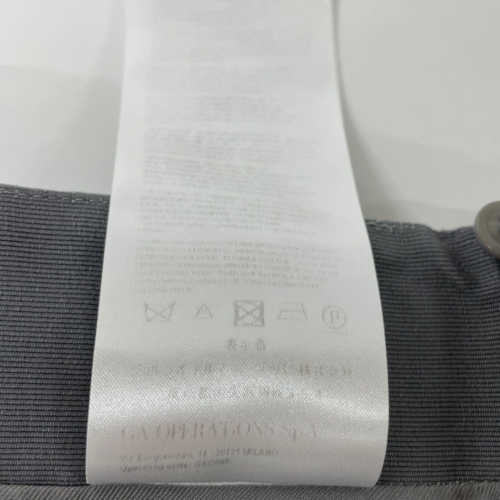 GIORGIO ARMANI ジョルジオアルマーニ ｸﾞﾚｰ 1SHNN04J T02AD ｺｸｰﾝ ｽﾘｯﾄ