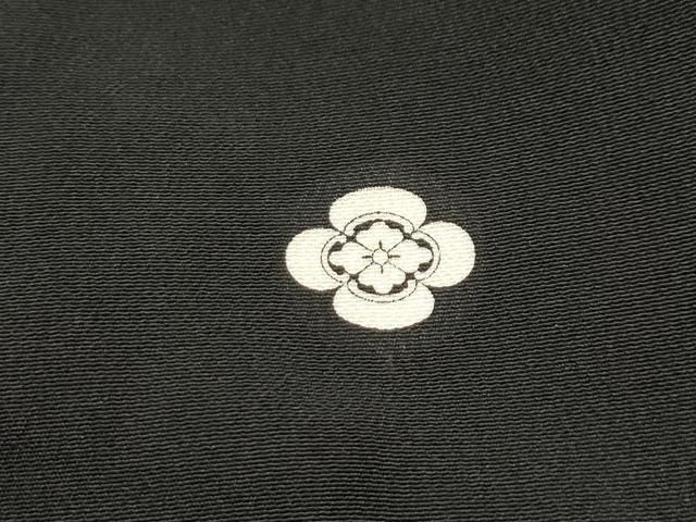 平和屋着物□豪華黒留袖 駒刺繍 扇面飛鶴花文 金銀彩 正絹 逸品