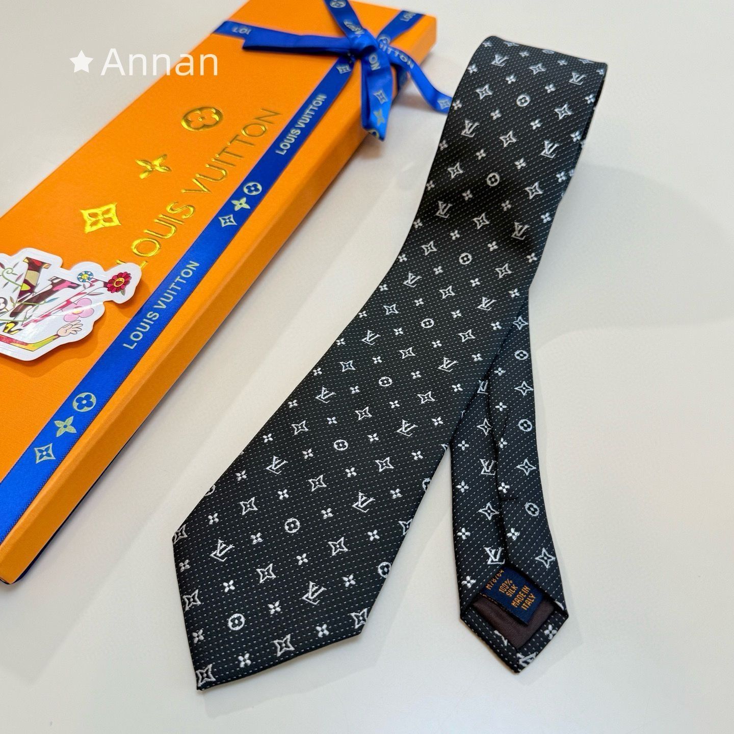 美品✨️ルイヴィトン　Louis vitton ネクタイ箱付き 箱付き LOUIS VUITTON ルイヴィトン メンズ ネクタイ - メルカリ