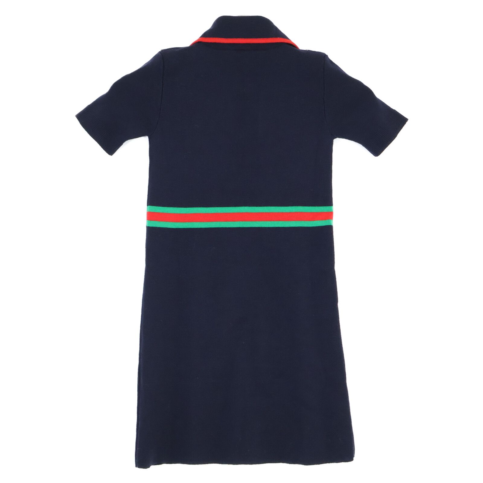 GUCCI グッチ 525530X1635 ｼｪﾘｰﾗｲﾝ GGﾊﾟｰﾙﾎﾞﾀﾝﾆｯﾄﾜﾝﾋﾟｰｽ 6 - メルカリ