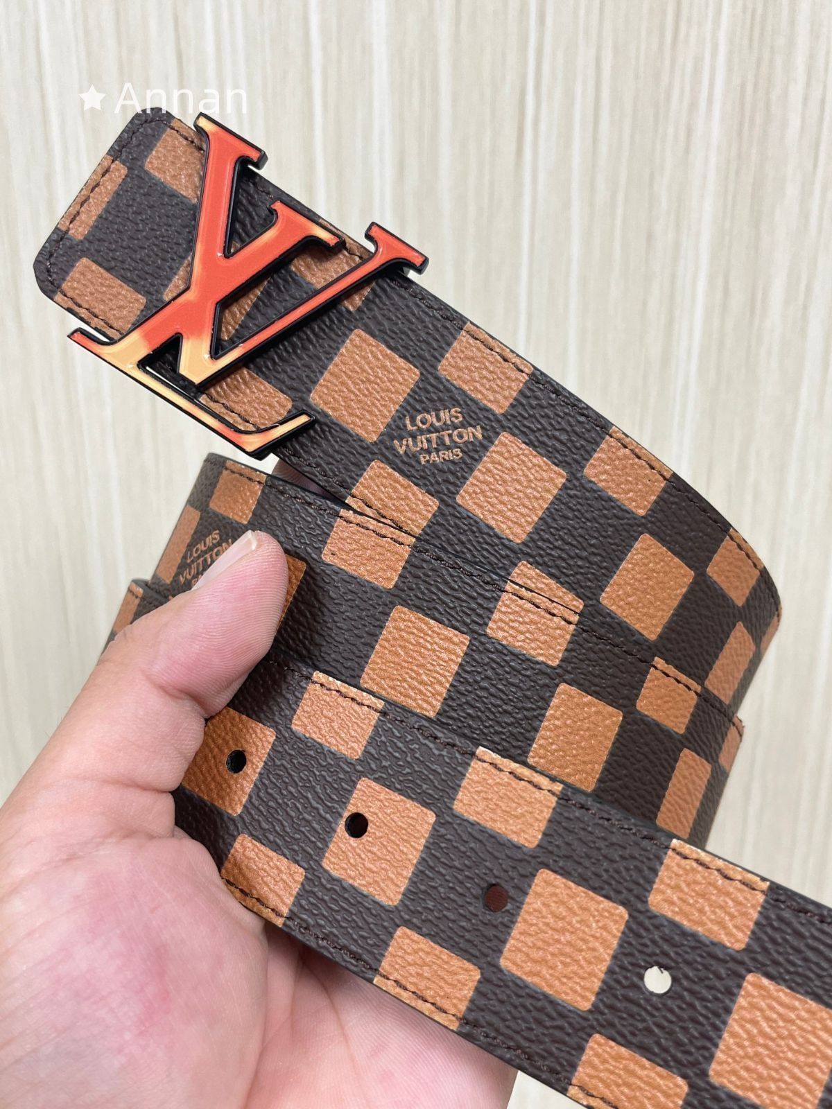 極美品 希少 男女兼用 ルイヴィトン ベルト LOUIS VUITTON 楽天市場】【未使用品】 ルイヴィトン ベルト メンズ LVダミエ
