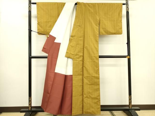 平和屋着物□本場縞大島紬 正絹 逸品 DABA6870op - メルカリ