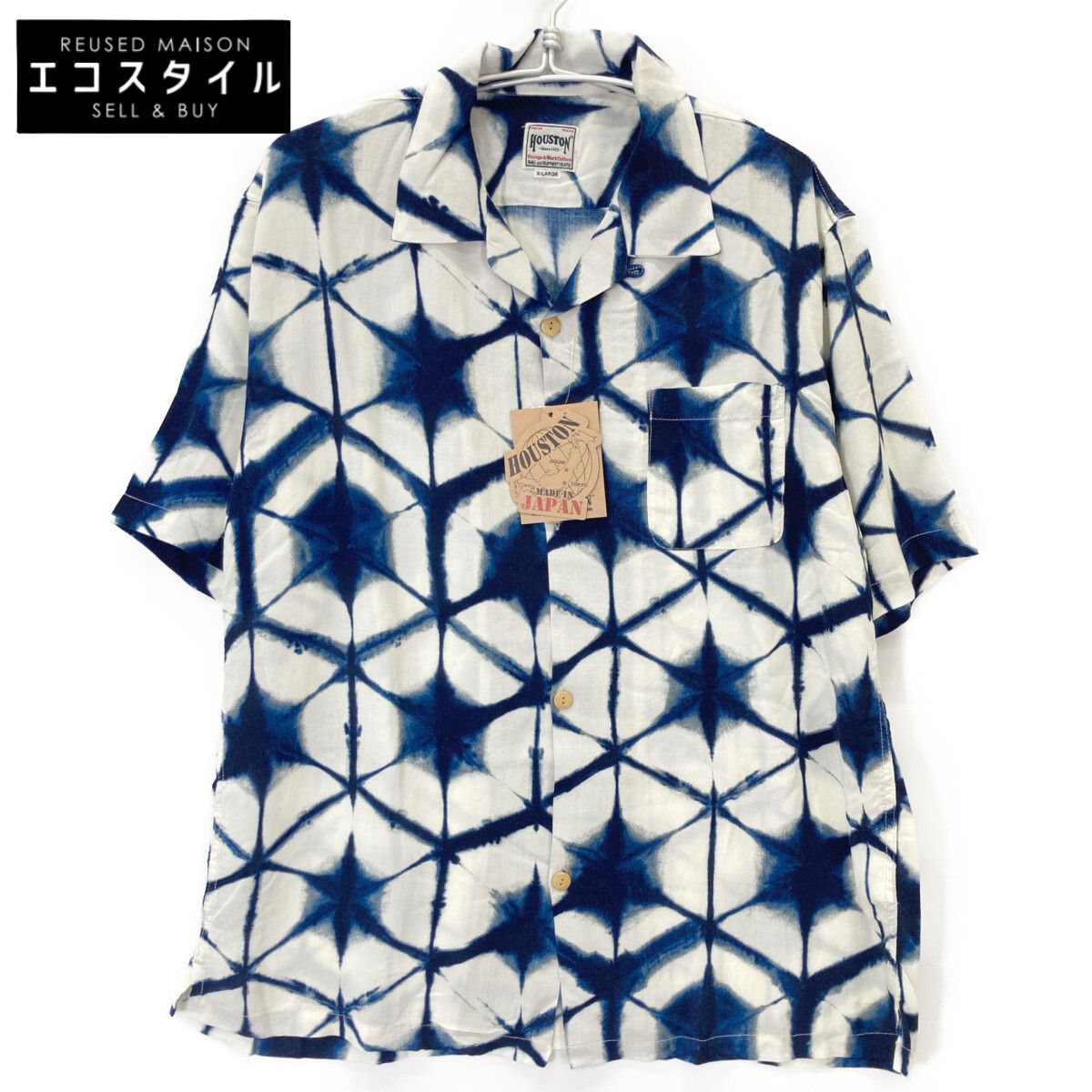 HOUSTON ヒューストン ｵﾌﾎﾜｲﾄ 41249 ﾚｰﾖﾝ ｳｰﾙ ｱﾛﾊｼｬﾂ XL