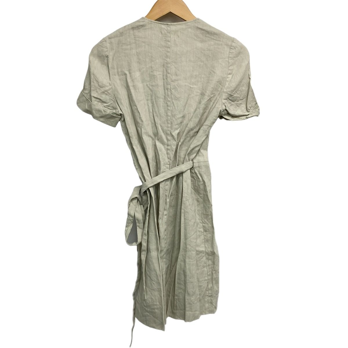 ISABEL MARANT ETOILE イザベルマランエトワール ワンピース サイズ34 S レディース - ベージュ 半袖|ひざ丈|カシュクール