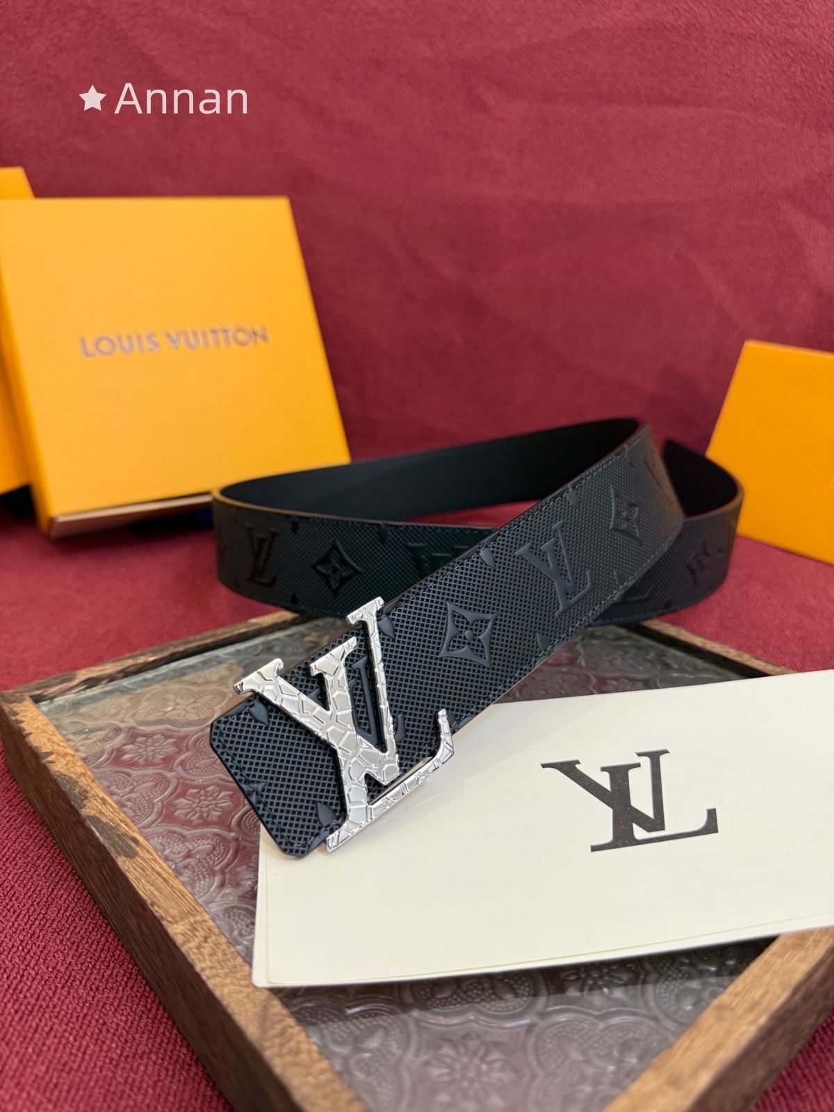 希少 LOUIS VUITTON ルイヴィトン メンズ ベルト 本革 - メルカリ