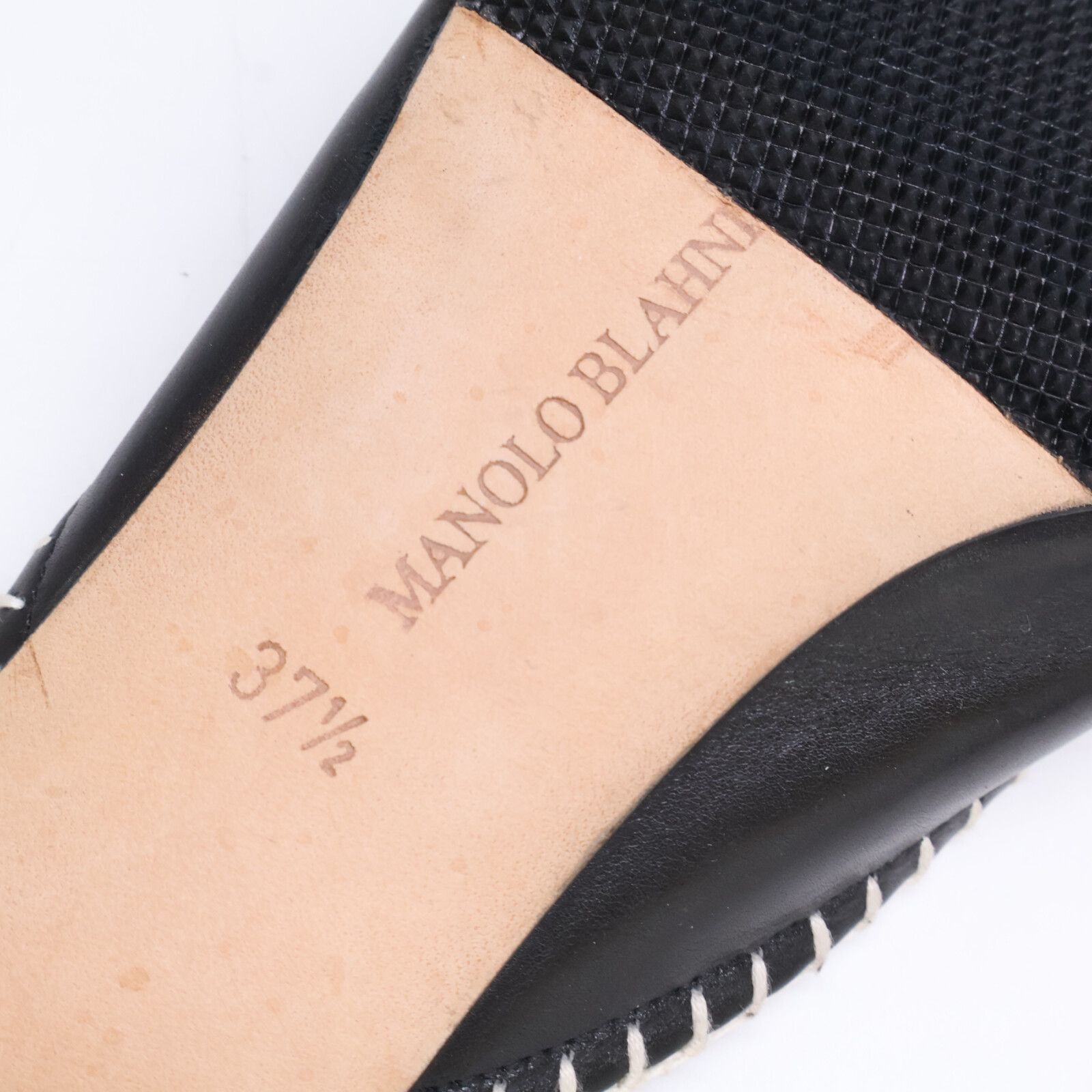 MANOLO BLAHNIK マノロブラニク ポインテッドトゥ ミュール 37 1/2