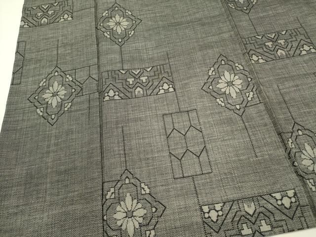 平和屋着物□本場大島紬 9マルキ 亀甲花文 正絹 逸品 DABA6897op