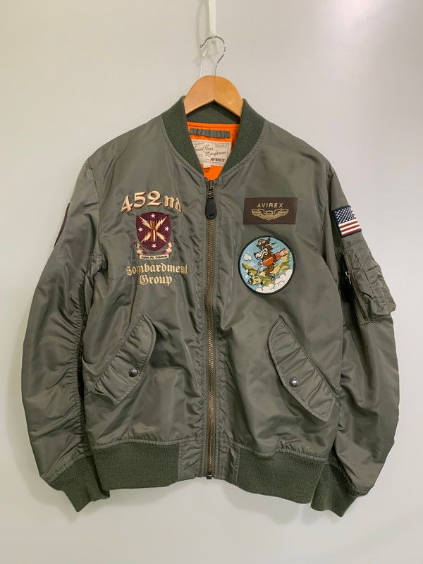 品 AVIREX アヴィレックス LIGHT MA-1 452 ND 6182127 フライトジャケット アウター 145-260107-kk-22-min