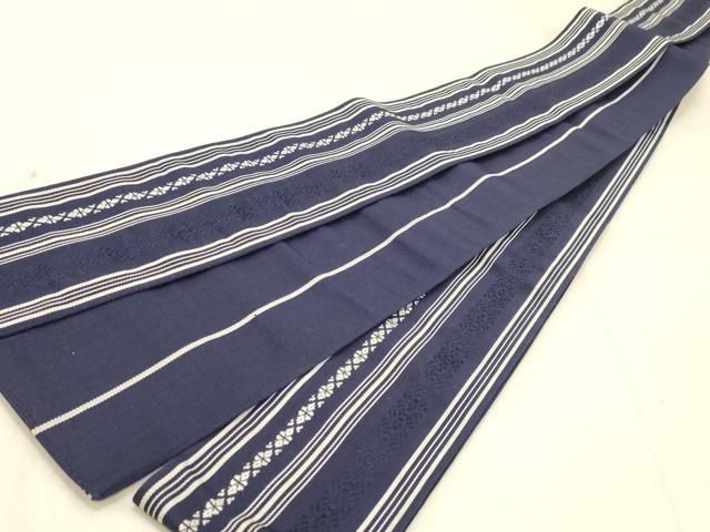 平和屋着物◎男性 本場筑前博多織 角帯 献上柄 正絹 逸品 DABA2255ya