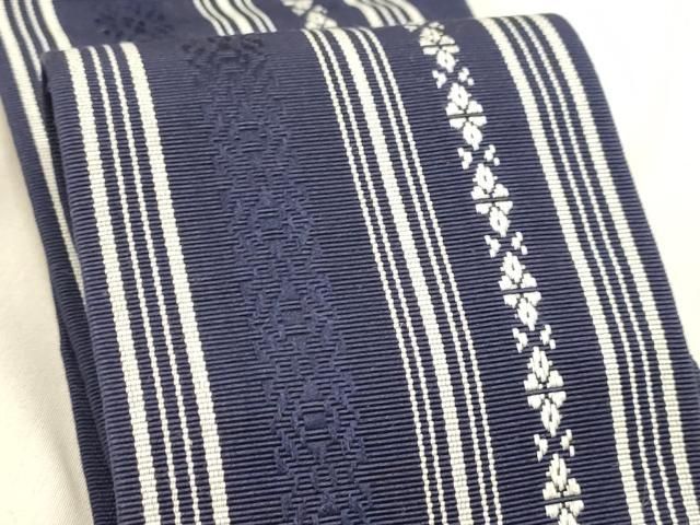 平和屋着物◎男性 本場筑前博多織 角帯 献上柄 正絹 逸品 DABA2255ya