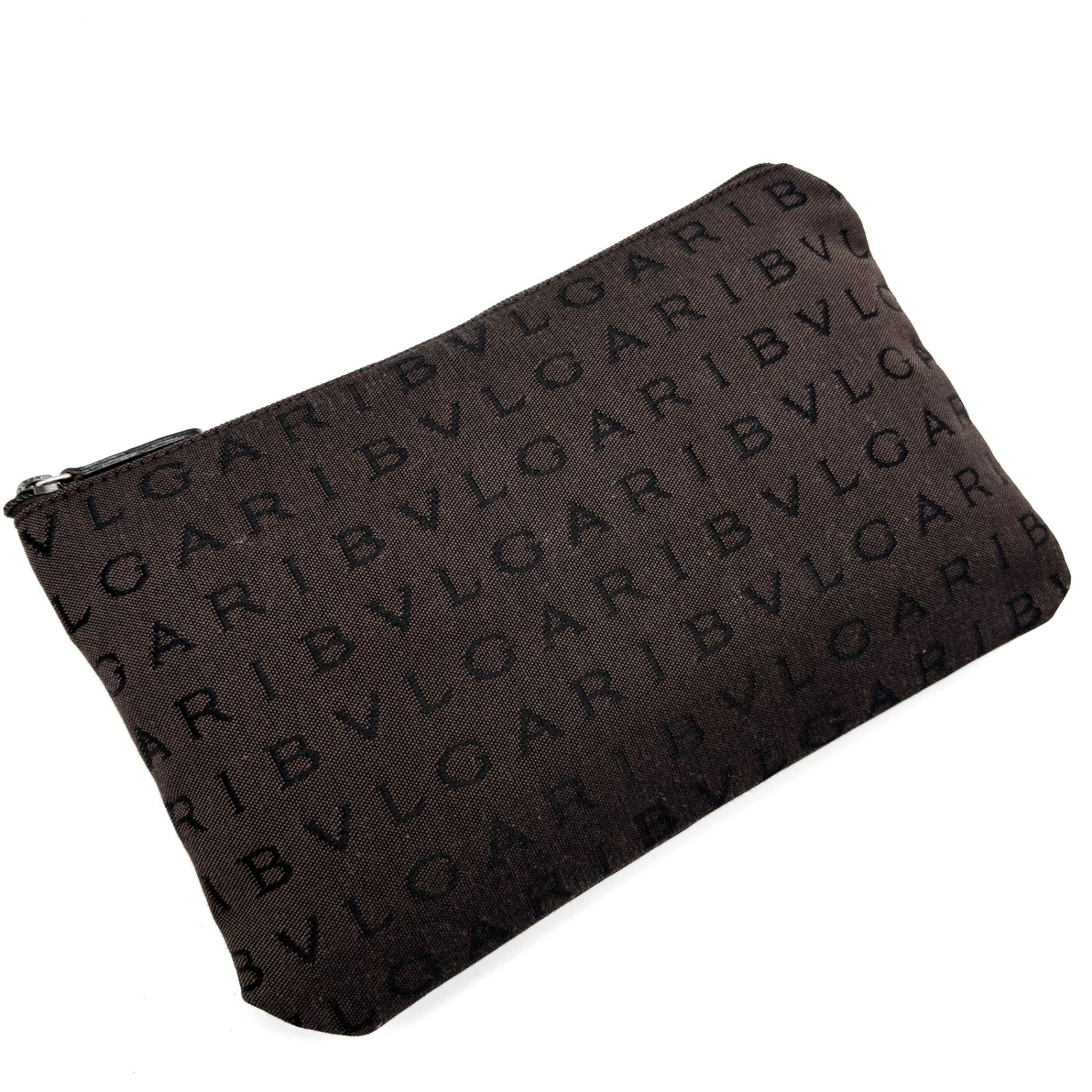 極美品 BVLGARI ブルガリ ロゴマニア ハンドバッグ ポーチ付き  