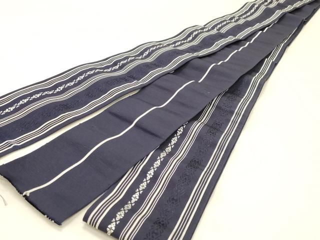 平和屋着物◎男性 本場筑前博多織 角帯 献上柄 証紙付き 正絹 逸品
