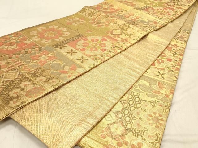 平和屋着物◎佐賀錦 六通柄袋帯 更紗花文 正絹 逸品 DABA2259ya - メルカリ