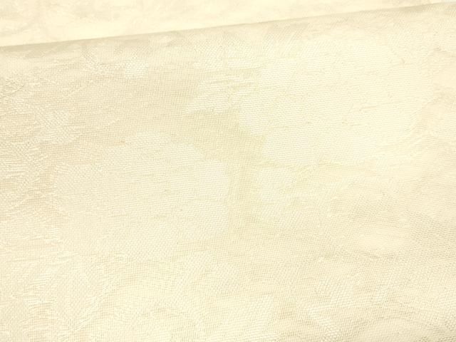  平和屋着物＊夏物 六通柄 本袋帯 花唐草文 銀糸 正絹 cm 袋帯 帯