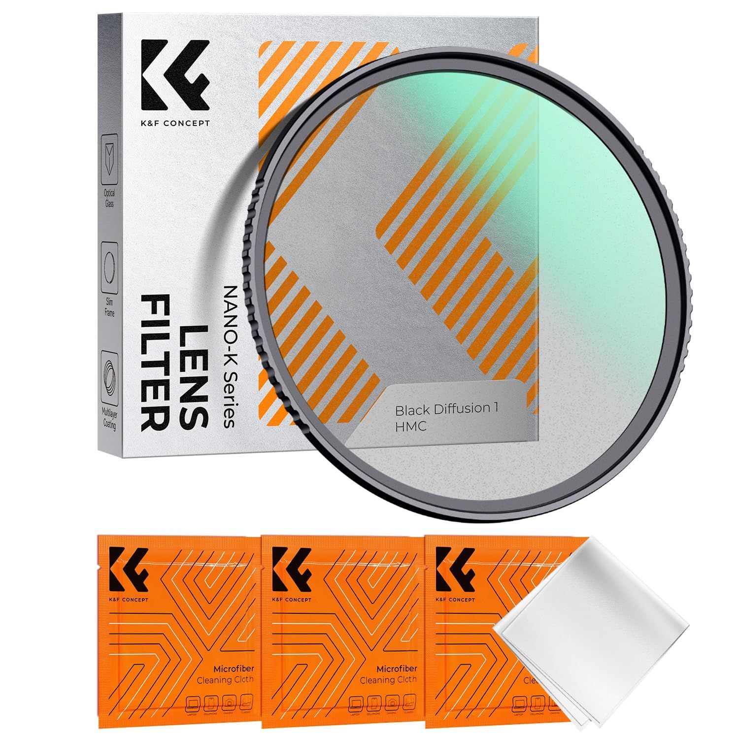 数量限定】K&F CONCEPT 58mm ブラックミスト1フィルター ソフト効果