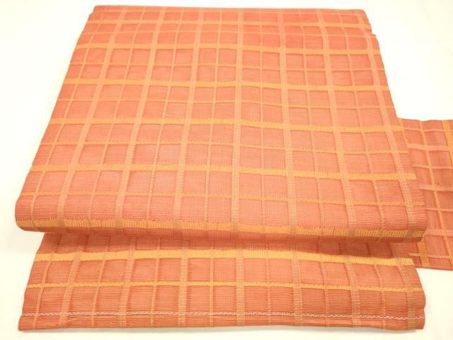 平和屋着物＊夏物 全通柄九寸名古屋帯 吉野間道 正絹 cm