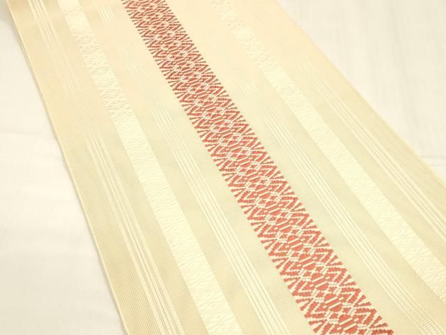 平和屋着物＊夏物 本場筑前博多織 八寸名古屋帯 紗献上 正絹 cm