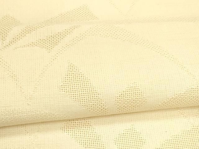 平和屋着物＊夏物 八寸名古屋帯 抽象文様 蜂蜜色 正絹 逸品 DABA0254cm