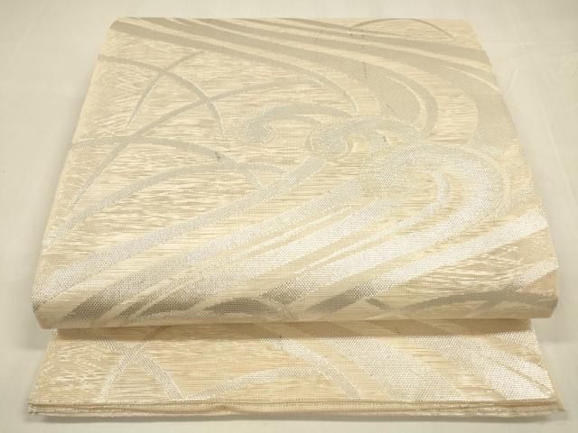 平和屋着物＊夏物　六通柄袋帯　流水文　金銀糸　正絹　逸品　DABA0129cm 平和屋着物＊夏物 六通柄 本袋帯 流水文 銀糸 正絹 逸品 DABA0256cm