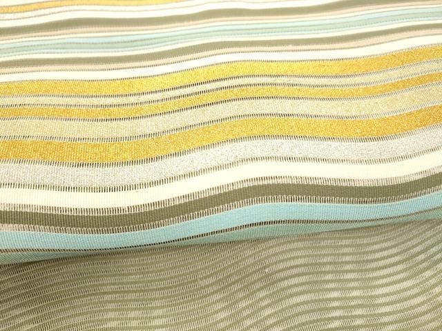 よろけ縞 金銀糸