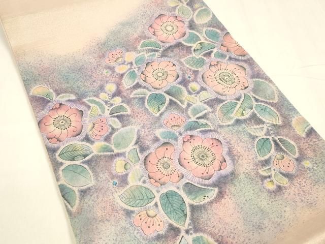 平和屋着物＊夏物 西陣 おび弘謹製 太鼓柄袋帯 絞り 辻が花 証紙付き 正絹 cm