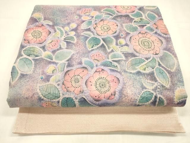 平和屋着物＊夏物 西陣 おび弘謹製 太鼓柄袋帯 絞り 辻が花 証紙付き 正絹 cm