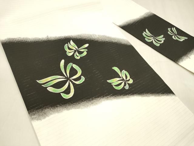 平和屋着物＊夏物 九寸名古屋帯 舞蝶文 cm