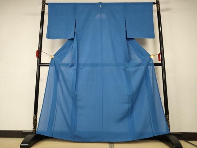 平和屋着物＊夏物 色無地 絽 薄縹色 正絹 jd