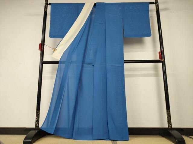 平和屋着物＊夏物 色無地 絽 薄縹色 正絹 jd