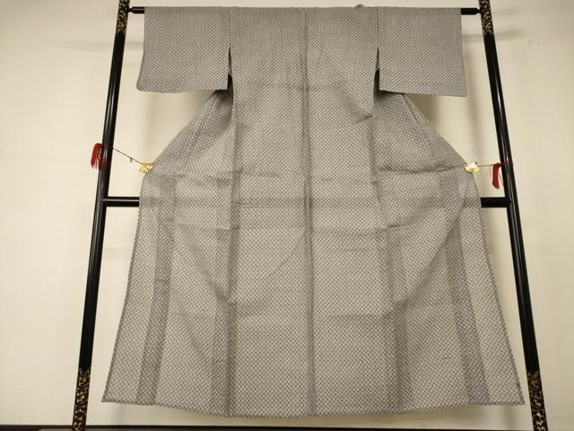 平和屋着物＊夏物 本場小千谷ちぢみ 鹿の子文様 麻 逸品 AABE1300jd