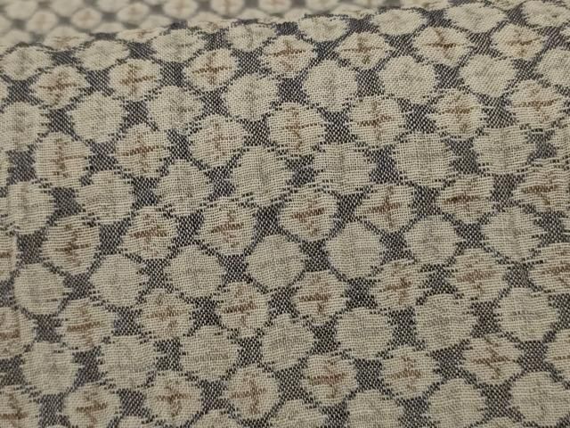 平和屋着物＊夏物 本場小千谷ちぢみ 鹿の子文様 麻 逸品 AABE1300jd