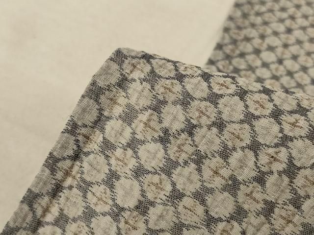 平和屋着物＊夏物 本場小千谷ちぢみ 鹿の子文様 麻 逸品 AABE1300jd