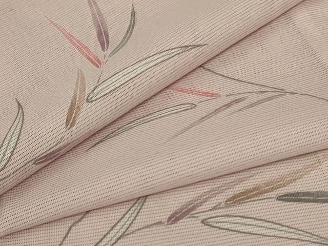 平和屋着物＊夏物 小紋 絽 枝葉文 洗える着物 jd