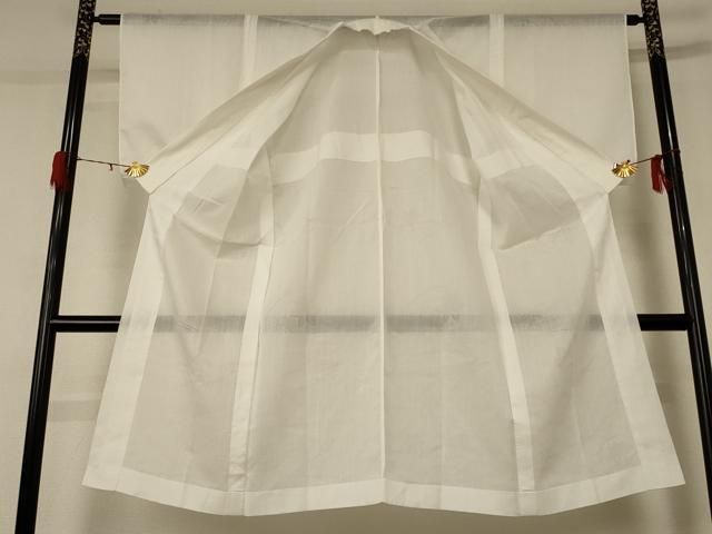 平和屋着物＊夏物 長襦袢 舞花紋紗 白色 jd