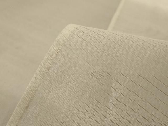 平和屋着物＊夏物 長襦袢 絽 流水萩紋紗 鳥の子色 麻 逸品 AABE2601jd