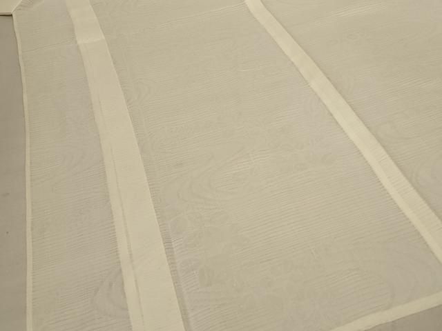 平和屋着物＊夏物 長襦袢 絽 流水萩紋紗 鳥の子色 麻 逸品 AABE2601jd