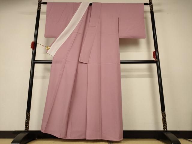 平和屋着物＊夏物 色無地 絽 鴇浅葱色 正絹 jd