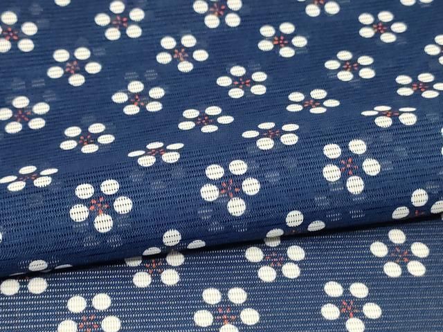  平和屋着物＊夏物 小紋 絽 花尽くし さんび謹製 洗える着物 jd 小紋 着物