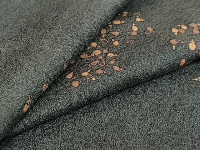 平和屋着物▽小紋 単衣 成物 洗える着物 jh