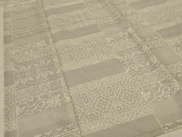 平和屋着物＊夏物 本場大島紬 夏大島 幾何学文様 正絹 逸品 AABE2702jd